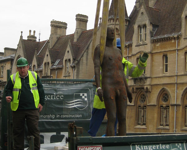 Standing on truck
