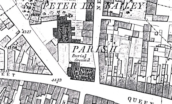 Bonn Square area, 1850