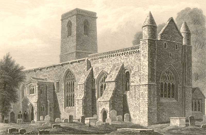 St Peter-in-the-East in 1833