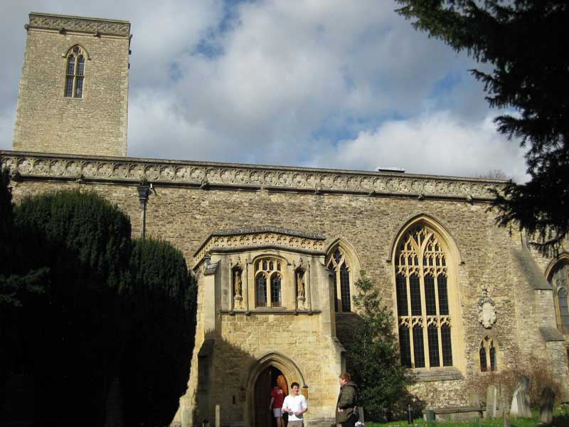 St Peter-in-the-East from inside Hertford College