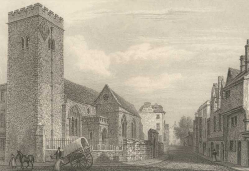 St Michael's Church in 1834