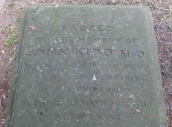 Kidd grave in St Giles