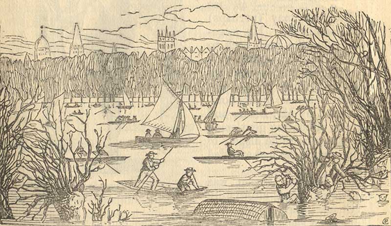 Drawing by Cuthbert Bede, presumably dating from 1852