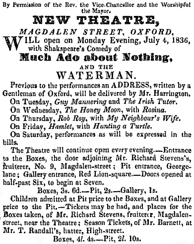 Opening of New Theatre