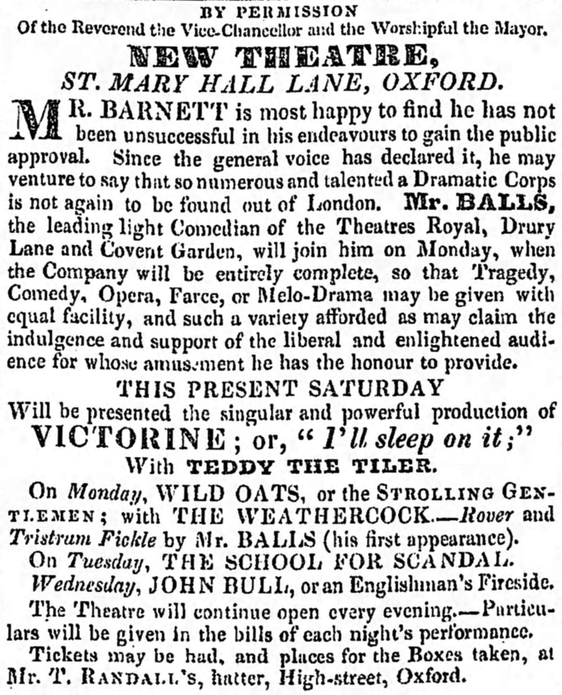 Theatre opens in Oriel Street