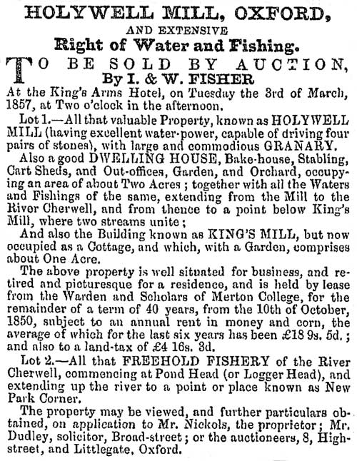 Holywell Mill for sale