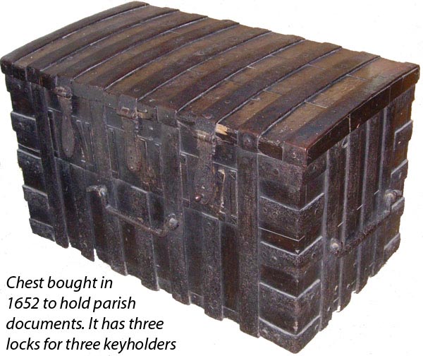 Old chest in St Michael's
