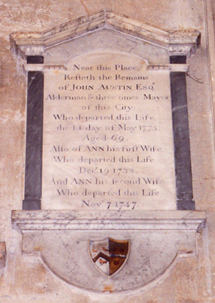 Memorial to John Austin