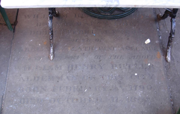 Butler grave at Carfax