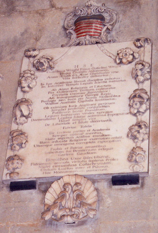 Memorial to William Wright