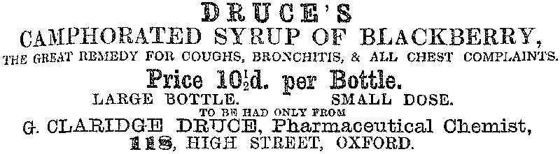 Druce advert 23 February 1895