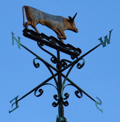 Weather vane on Town Hall