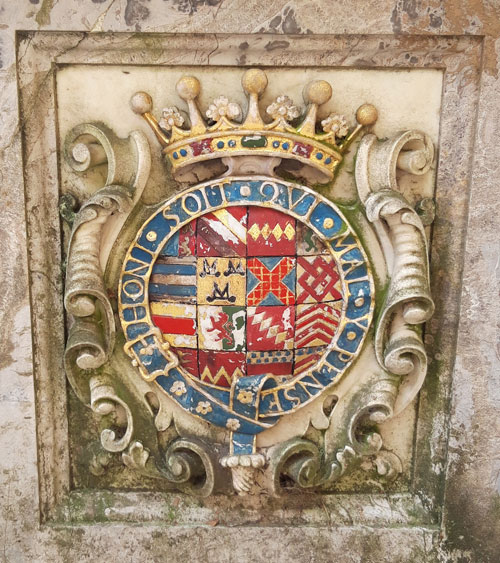 Front of plinth