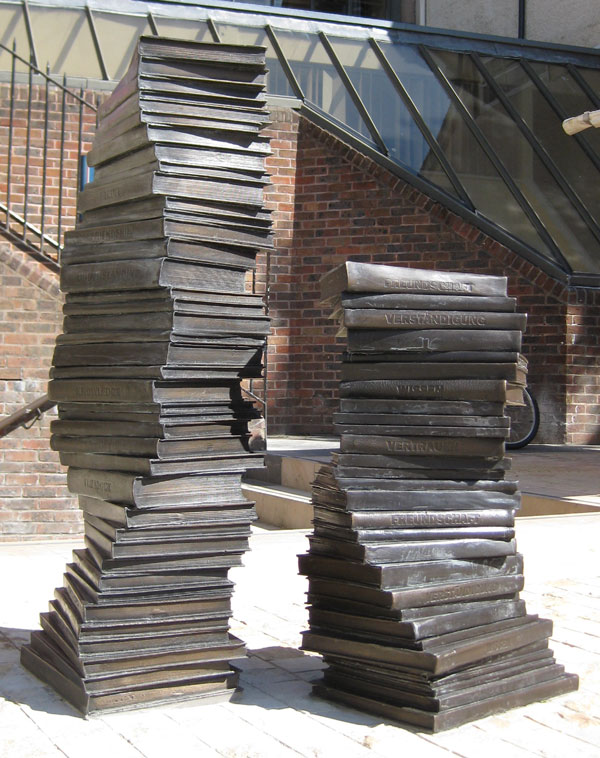 Books sculpture