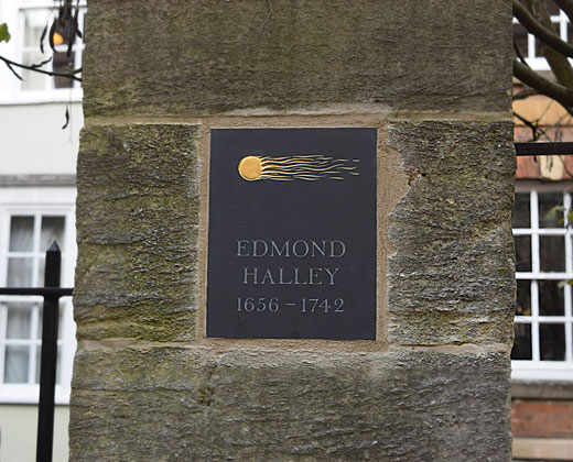 Halley new plaque