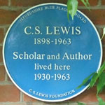 . S. Lewis blue plaque