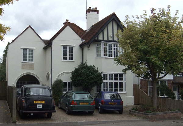 Tolkien's house in Sandfield Road
