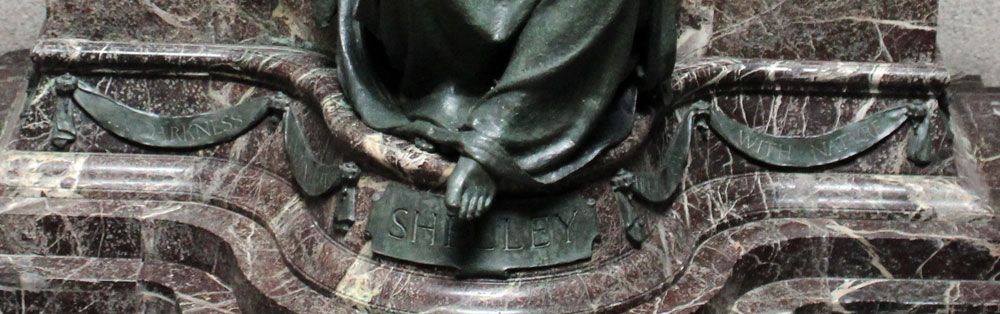 Second inscription on Shelley Memorial