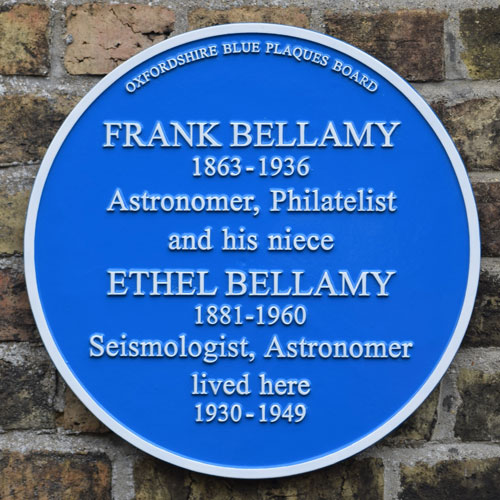 Bellamy blue plaque