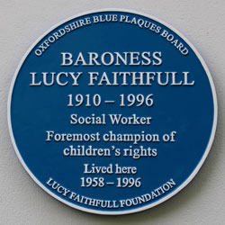 Lucy Faithfull blue plaque