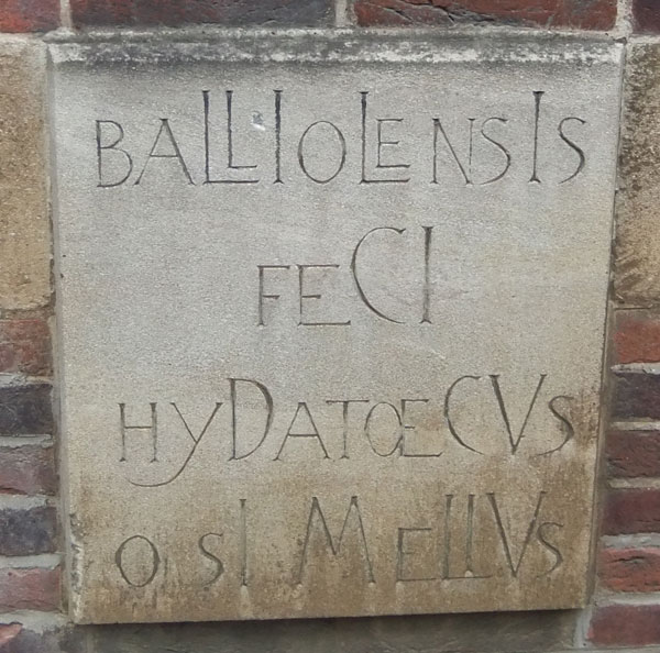 Waterhouse inscription