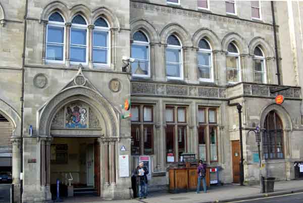 Front of post office