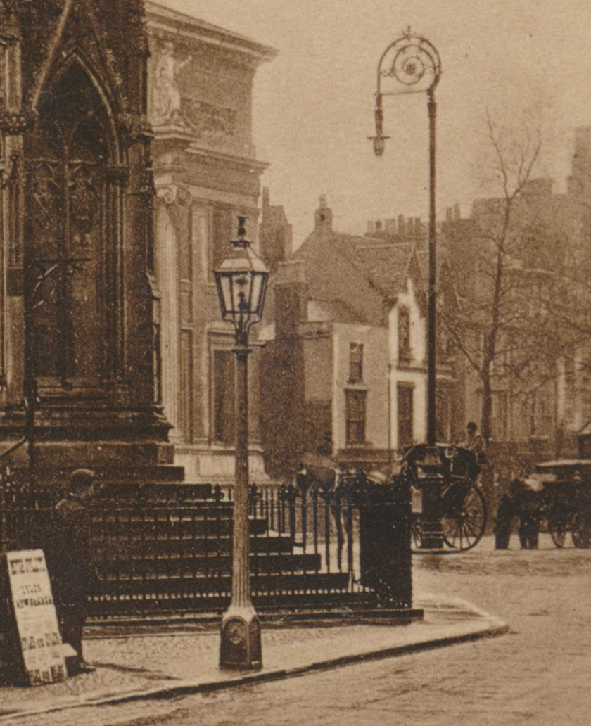 Two lampposts near Martyrs' Memorial