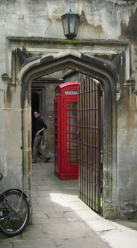 Phonebox at Magdalen College