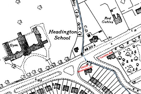 1939 map showing Boundary Brook