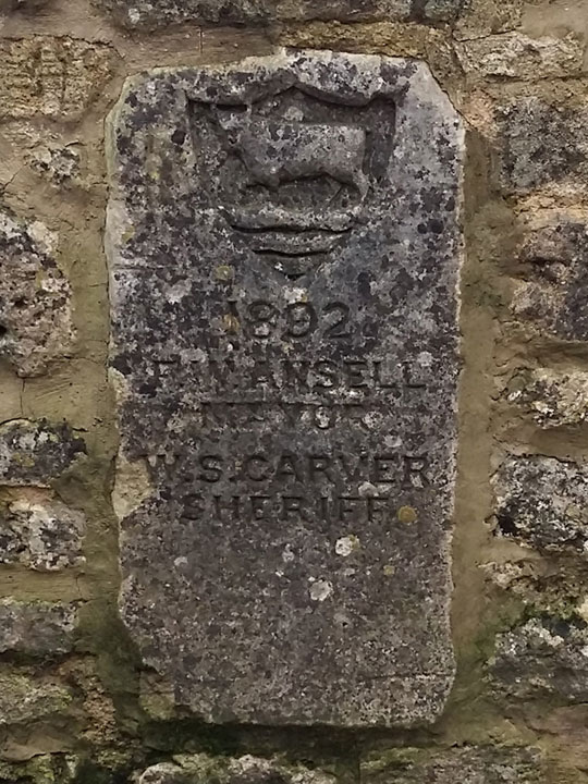 Boundary stone on Cuckoo Lane beside Woodlands Road