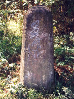 Boundary stone on Thames towpath