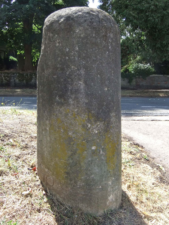 Back of Rosehill milestone