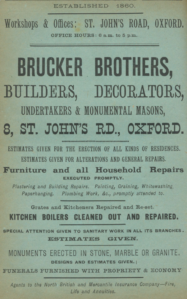 Brucker Brothers 1899