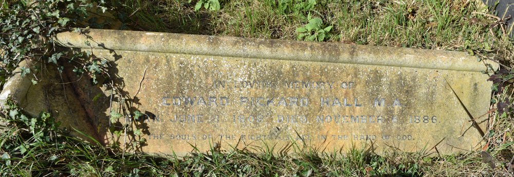 Edward Pickard Hall's grave