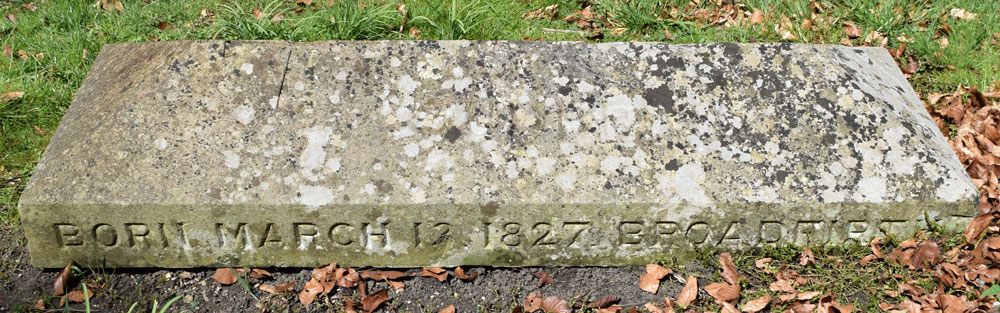 Back of Vigfussen grave