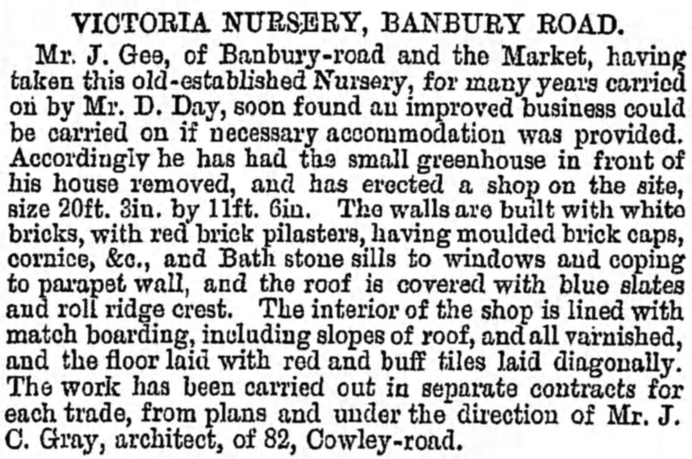Gee takeover of Victoria Nursery