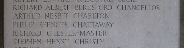 Chattaway on Christ Church plaque