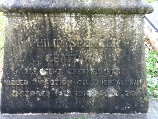 Chattaway remembered on father's grave
