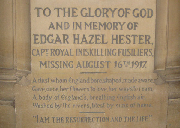 Detail of memorial