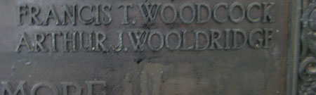 School memorial to Wooldridge
